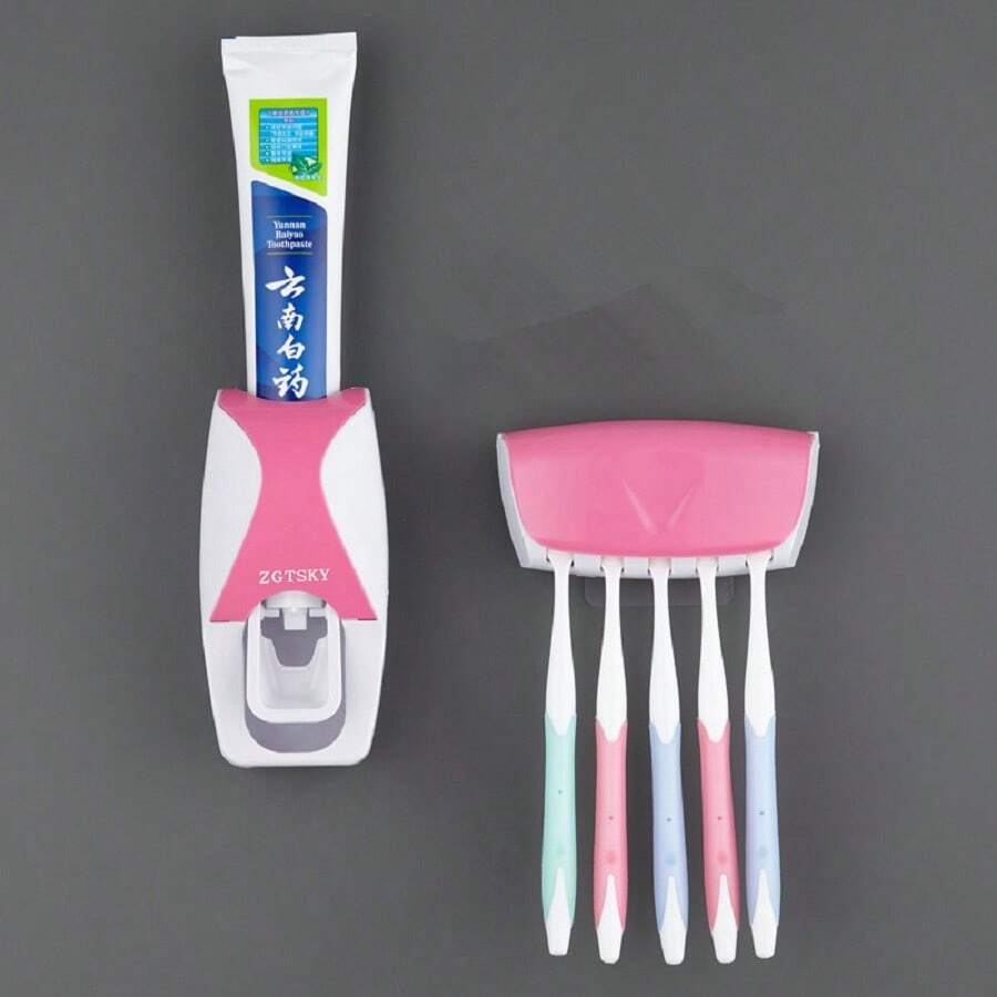 Best Selling Creative Automatic Washing Set Of Toothpaste Squeezer Toothbrush Holder
