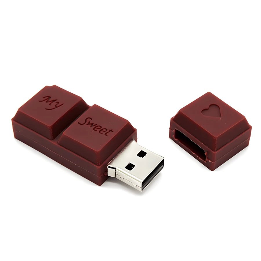 Biyetimi 32GB Chocolate Appearance USB Flash Drive, 64GB/128GB Cartoon Penguin USB Flash Drive, 8GB Creative USB Flash Drive, Wedding Gift