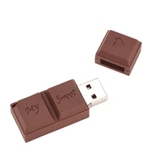 Biyetimi 32GB Chocolate Appearance USB Flash Drive, 64GB/128GB Cartoon Penguin USB Flash Drive, 8GB Creative USB Flash Drive, Wedding Gift
