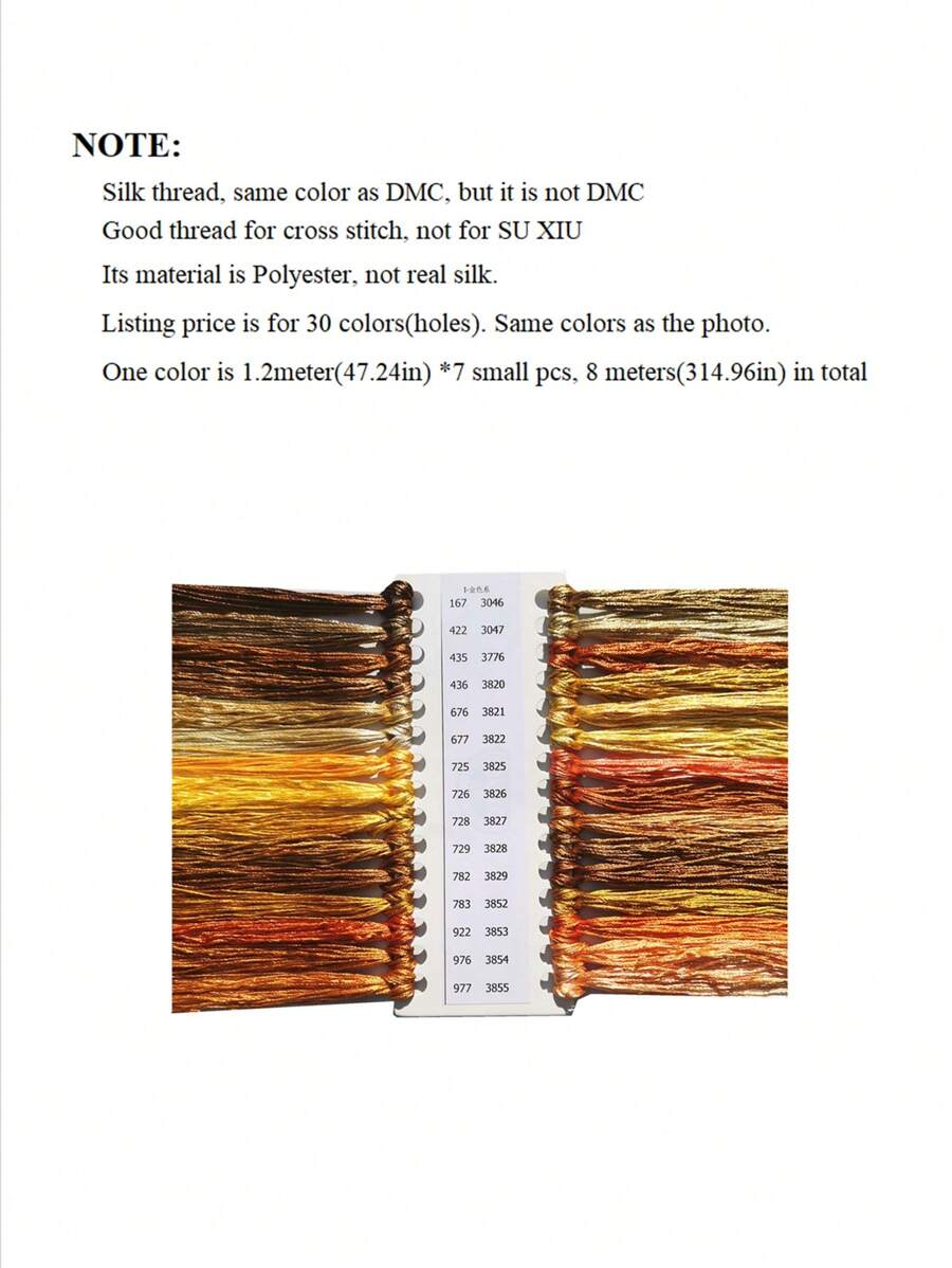 Golden Good Silk Thread For Cross Stitch SHEIN UK
