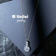 Dây chuyền mặt đá Moissanite 6 chấu bạc S925, thích hợp cho hàng ngày, tiệc tùng, đám cưới, đính hôn, ngày lễ tình nhân, ngày của mẹ, giáng sinh, halloween, quà tặng năm mới, kèm theo chứng chỉ GRA - Bạc - Xem 6