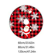 1 件圣诞老人圣诞树裙 - 节日气氛装饰，涤纶材料，家庭和派对节日装饰，圣诞派对家庭室内外装饰，圣诞树装饰，圣诞装饰