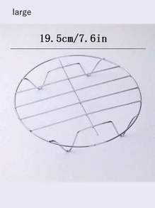 1 pieza Rejilla de cocción redonda de acero inoxidable, Rejilla de vapor. Utensilios de cocina, Rejilla de vapor de pie alto, Rejilla de vapor de cuatro esquinas, Rejilla de vapor, Utensilios de cocina, Artículos de cocina, Alimentos, Cocina, Viaje, Artículos de cocina, Utensilios de cocina, Cosas de cocina