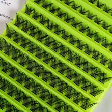 MEM 120pcs Mink Lash Extensions C Curl Natural Thick Individual Eyelash Extension Beauty DIY Tools For Dramatic & Natural Look - 黑色 - 查看 3