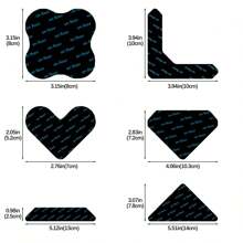 8 miếng kẹp thảm chống trượt, neo thảm có thể tái sử dụng, miếng đệm an toàn chống trượt cho sàn gạch và sàn gỗ, dễ vệ sinh, miếng dán băng dính hai mặt có thể tái sử dụng dưới thảm, lý tưởng cho thảm trải sàn và thảm trải sàn - màu đen - Xem 3