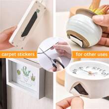 8 miếng kẹp thảm chống trượt, neo thảm có thể tái sử dụng, miếng đệm an toàn chống trượt cho sàn gạch và sàn gỗ, dễ vệ sinh, miếng dán băng dính hai mặt có thể tái sử dụng dưới thảm, lý tưởng cho thảm trải sàn và thảm trải sàn - màu đen - Xem 11