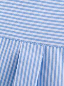 1 Stück Herren Frühling Herbst gestreiftes Langarm Oxford Lässig Hemd, Herbst