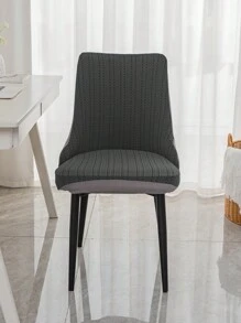 1 szt. Krótki podłokietnik, pokrowiec na krzesło z wysokim oparciem, nowoczesny aksamitny pokrowiec na krótkie podłokietniki i wysokie oparcie, odpowiedni do salonu, jadalni, gabinetu, do użytku przez cały rok - Szary - Zobacz 5