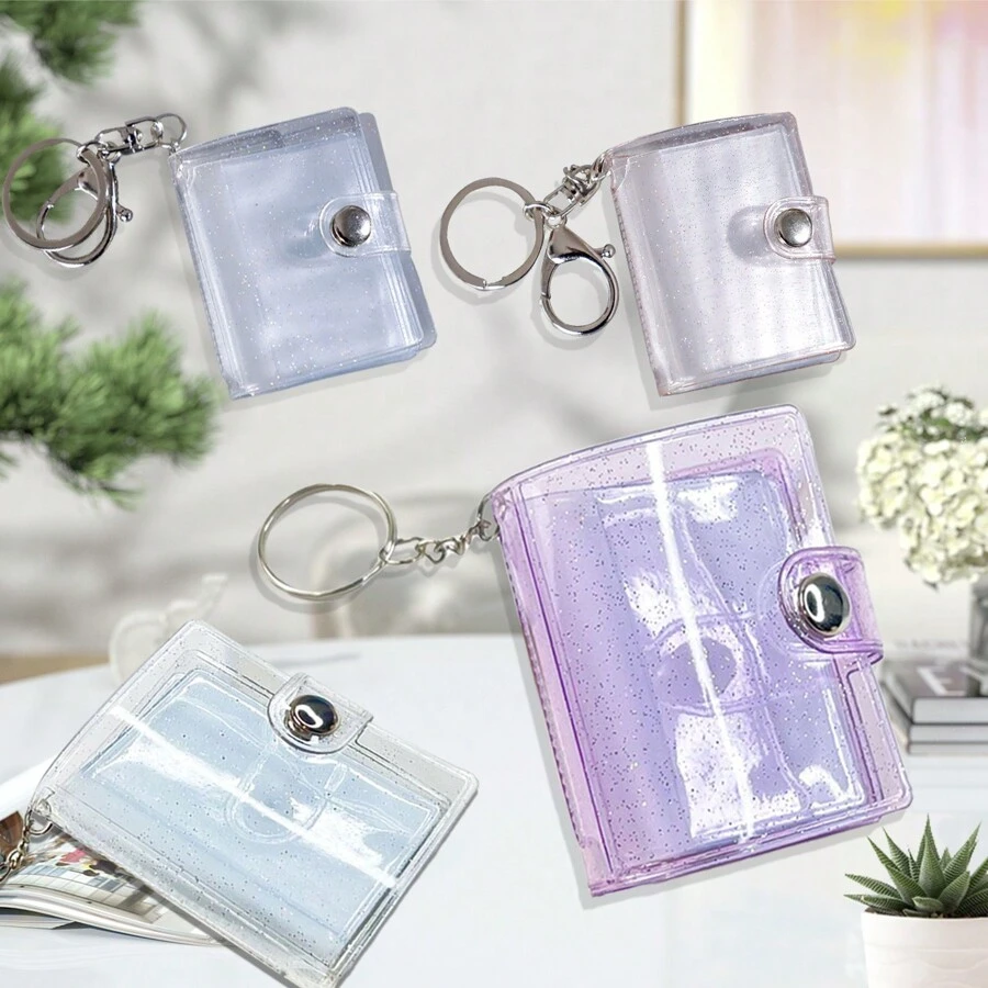 迷你相册钥匙扣，大头照，明星照片收纳，迷你相册 - 彩色 - 查看 1