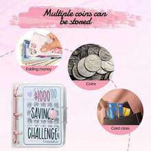 Organizador de ahorro de dinero de 1000 páginas, planificador de presupuesto, mini organizador, libro de ahorro de dinero, libro de presupuestos, libro para ahorrar dinero, organizador para ahorrar dinero, libro de desafíos de ahorro con sobres, libro de desafío de ahorro de dinero, organizador de presupuesto con sobres de efectivo - libreta de ahorros - Ver 7