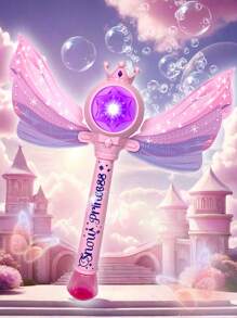1pc Princess Magic Wand Bubble Blower cầm tay chống rò rỉ phát sáng có nhạc, cánh rung, đồ chơi thổi bong bóng ngoài trời - Phụ kiện Màu sắc ngẫu nhiên - Nhiều màu - Xem 8