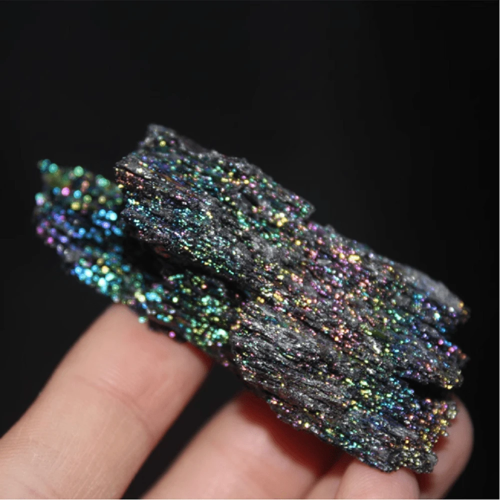 1pc Rainbow Carborundum Silicon Carbide Mineral Crystal Specimen