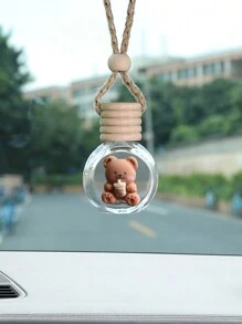 1pc Car Interior Pendant Perfume Bottle Empty Bottle Car Rearview Mirror Pendant Car Interior Decoration