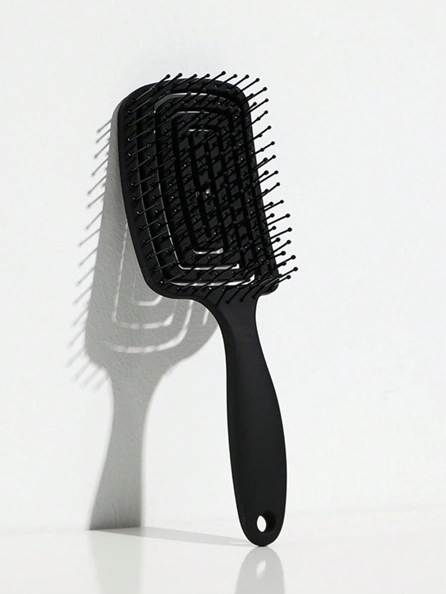 1pc Black Boar Bristle Hair Comb - Flexible Styling Brush For Voluminous Curly/Dry/Wet Hair, Hair Brush, Comb, Hair Tools, Hair Products And Accessories For Barber Salon Beauty Travel Essentials, Back To School, Travel Holiday Essentials, Hair Accessories For Women, Brush, Hair Brushes, Hair Brush, Detangling Brush, Ball Brush, Mini Hair Brush, Hair Brush Set, Wooden Comb, Hair Brush, Mini Hair Brush, Detangling Brush, Hair Brushes, Curly Hair Brush, Hairdressing Equipment,Hair Brush,Slick Back Brush,Styling Brush,Curly Hair Brush,Edge Brush,Hair Comb,Brush Hair,Hair Brush Set,Comb Hair,Comb For Curls,Detangling Brush,Hair Brush For Women,Hair,Travel,Hair Products,Hair Tools,Hair Stuff,Barber,Barber Accessories,Barbershop,Hairdressing Equipment