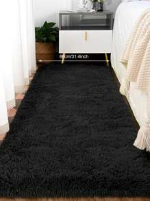 1 Pack Plush Carpet Nordic Style Solid Color Kids Carpet Modern Bedroom Living Room Large Size Non-Slip Bedroom Floor Mat