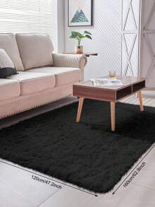 1 Pack Plush Carpet Nordic Style Solid Color Kids Carpet Modern Bedroom Living Room Large Size Non-Slip Bedroom Floor Mat