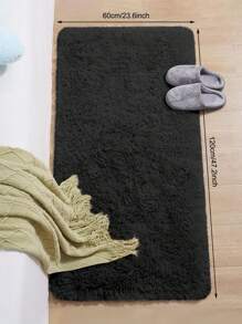 1 Pack Plush Carpet Nordic Style Solid Color Kids Carpet Modern Bedroom Living Room Large Size Non-Slip Bedroom Floor Mat