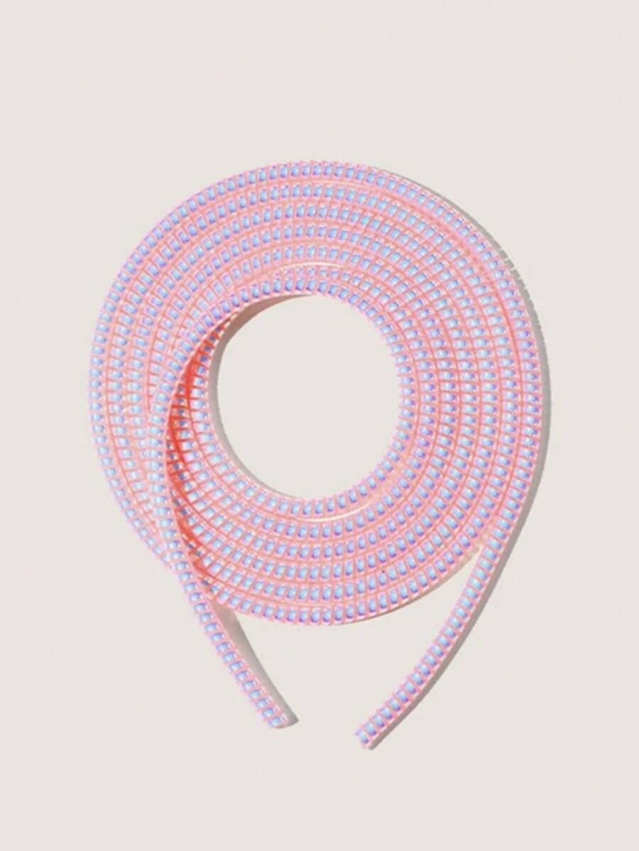 1pc 1.4m Universal Laser Data Cable Protector Charger Protector - Pink - View 1