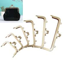 1pc Wallet Frame Light Gold Color Size Options: 8.5cm/10.5cm/12.5cm/15cm/18cm/20cm Clips - Gold - View 1