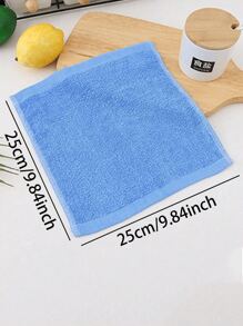 1pc/5pcs/10pcs Household Wave Textured Dish Wash Cloth, Thick Coral Fleece Non-Stick Oil Slouchy Cleaning Rag, Kitchen Wipe, Random Color