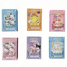 Sanrio SanrioPlaying Cards: Baralho de 54 cartas com padrões ricos e 4 estilos fofos, perfeito para jogos de festa e festivais, adequado para maiores de 14 anos