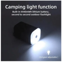 Portable Mini Air Pump Rechargeable Camping For Air Bed Mattress And Kayak USB - 黑色 - 查看 8