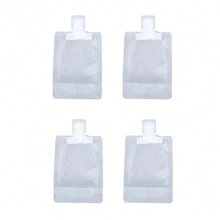 6入組/3入組30毫升/50毫升/100毫升化妝品可裝袋和乳液擠壓瓶，方便旅行