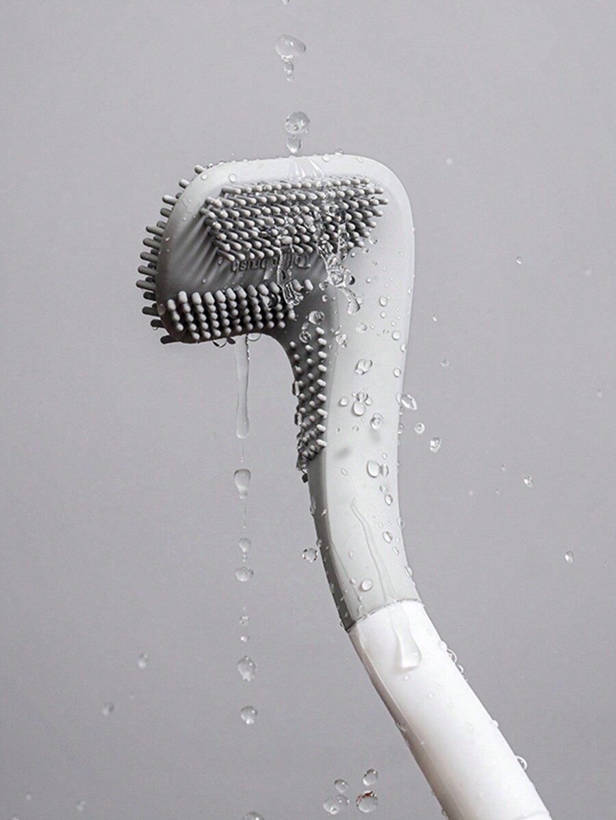 New Soft Rubber Golf Toilet Brush With LeakProof Base, Removable