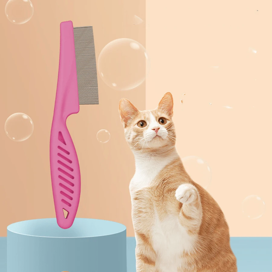 DualAction Pet Flea And Lice Comb For Dogs And Cats Effective Flea