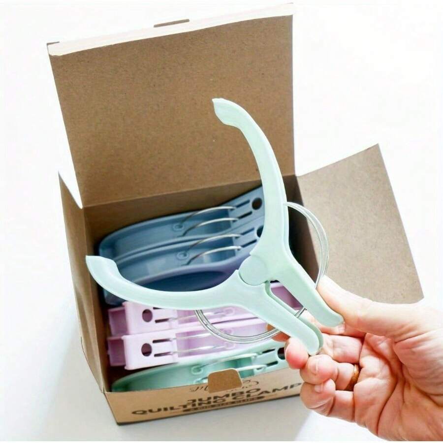 Extra Large Quilting Clamps 6 Plastic Clips For Sewing, Binding, And