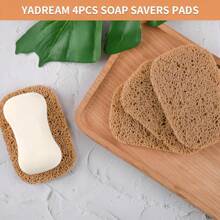 2 Stücke Seifenhalter Pads, rutschfeste Seifenhalter selbstentleerend für Seifenschale für Dusche Küche Badezimmer Reise Hotel Reinigungsbedarf Heim Badezimmer Dekoration Herbstdekoration Schulanfang - Verschiedenfarbig - Übersicht 6