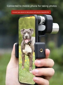 Compact 90-Degree Angled Monocular Telescope, Metal Body, 8-10x High Definition Zoom, BAK4 Prism For Enhanced Light Transmission. Foldable And Portable With Carrying Pouch, Suitable For Outdoor Adventures, Birdwatching, Stargazing, And Concerts, Single-Handed Operation With No Obstruction Of View. - White - View 8