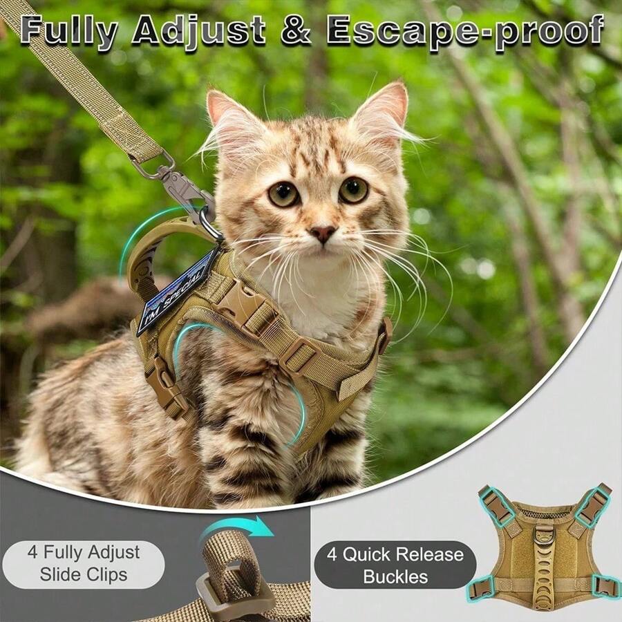 For Walking Escape Proof Adjustable Pet Vest Harness Soft Mesh With