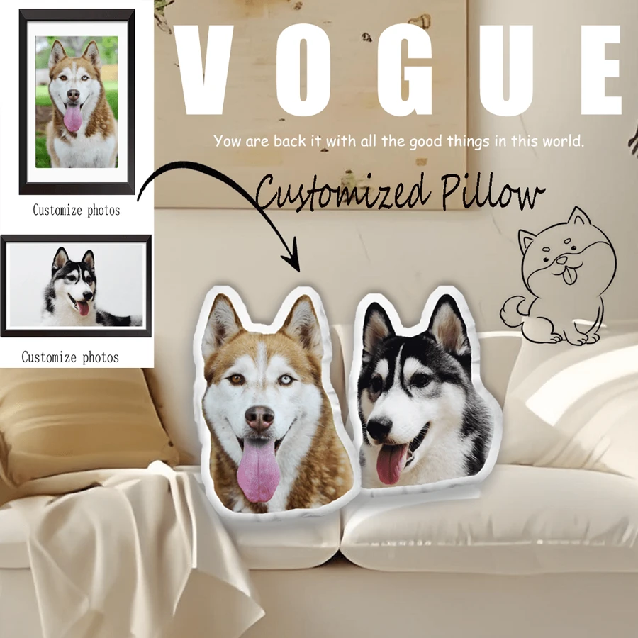 Un reposacabezas personalizable con foto - Cojín con foto familiar personalizado, reversible, ligero, de tela de poliéster tejida de suavidad media, lavable, con cremallera, adecuado para decoración del hogar, el automóvil, la cama y el sofá, regalo perfecto