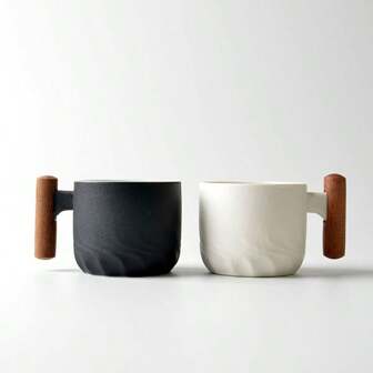 1 Pc Mini 70ml/2.3oz Espresso Cup, Japanese Simple Style Ceramic Handlebar Anti-Scald Coffee Cup, Afternoon Tea Cup Set, Miniature One-Bite Size, Ideal For Gourmet Coffee And Tea