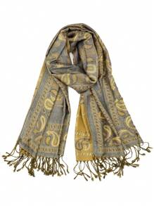 BOHO 1pc Women's Scarves With And Su Gorgeous Paisley Pashmina Hijab, Fashionable Retro Shawl For Autumn And Spring, Suitable For Daily Wear