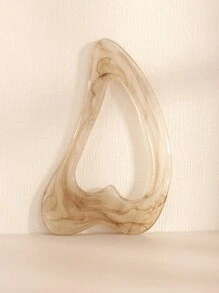 1 pieza Tabla de raspado facial de belleza, herramienta de masaje Gua Sha en forma de corazón triangular de resina transparente para desbloquear meridianos, relajación, opciones de multicolor