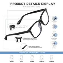 [Fast Arrival] Buy 2 Get 1 Free,Anti-Blue Light Glasses For Woman/Men Computer/Phones/TV Blue Light Glasses - Bright black + transparent + gray - View 7