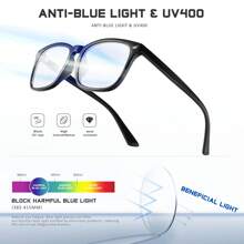[Fast Arrival] Buy 2 Get 1 Free,Anti-Blue Light Glasses For Woman/Men Computer/Phones/TV Blue Light Glasses - Bright black + transparent + gray - View 4