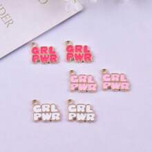 10Pcs Gold Plated Enamel Power Charms Pendant For Jewelry Making Earrings Bracelet Necklace Accessories DIY