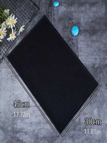 1 pieza 30 x 15 cm Alfombrilla rectangular de PVC suave y de goma, Almohadilla de goma gruesa, Alfombrilla antideslizante y resistente al agua para cocina, bar, KTV, cafetería, disponible en múltiples colores - Multicolor - Ver 14
