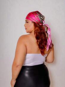 PLUS SIZE Cropped Leather Strapless Satin Corset/CORSET Elegant Sexy - trắng - Xem 4