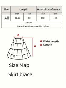 1 bucată fustă tutu de 60 cm, cu talie elastică, neagră, 4 straturi, minifustă umflată din plasă plisată pentru adulți