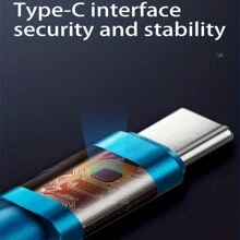 USB Type C 数据线快速充电数据线适用于 Vivo OPPO Redmi 等 USB C 智能手机充电器线 - 白色 - 查看 4