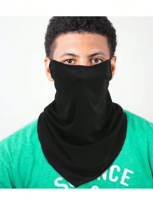 Scarf Mask Headband With Earring, Neck Gaiter Balaclava Cap, Dust-Proof UV Protection Outdoor Face Cover For Men Ski Masks