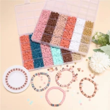 3200 hạt đất sét mềm phong cách Bohemian dùng làm đồ trang sức, dùng làm vòng tay tình bạn, hoa tai và nhiều đồ trang trí DIY khác - Nhiều màu - Xem 5