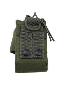 Solid Color Camouflage Outdoor Accessory Pouch, Men's Walkie-Talkie Waist Bag, Phone Pouch With Belt, Suitable For Outdoor Sports And Travel, Walkie-Talkie Storage Bag - Multicolor - View 9