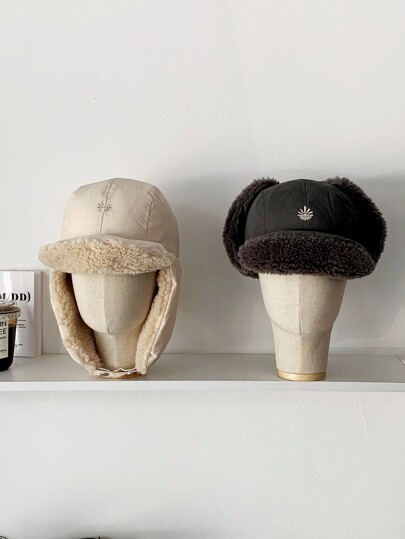 保暖加厚冬季户外骑行乌沙卡帽，男女通用保暖护耳滑雪飞行员帽