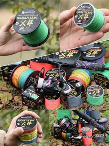 SOUGAYILANG 4 Strands Braided PE Fishing Line 109yds 18-66LB Abrasion Resistant Fishing Wire String Fishing Line For Saltwater & Freshwater