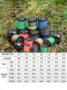 SOUGAYILANG 4 Strands Braided PE Fishing Line 109yds 18-66LB Abrasion Resistant Fishing Wire String Fishing Line For Saltwater & Freshwater